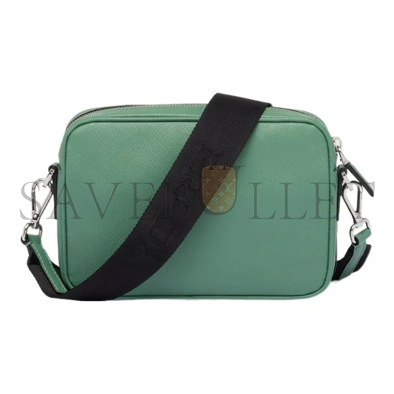 Pra*a saffiano leather shoulder bag 2vh170 (20*13.5*7cm)